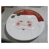WORLD BAZAAR LARGE SANTA PLATTER