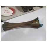 LARGE BLOWN GLASS CENTERPIECE CORNOCOPIA