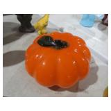 ORANGE ART GLASS PUMPKIN