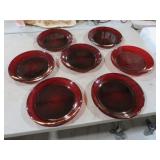 VINTAGE RUBY RED CRYSTAL D