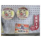 (4) CARDBOARD ADV. SIGNS
