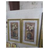 (2) VTG HOME INTERIORS MAGNOLIA  PRINTS