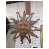 METAL SUN OUTDOOR WALL DECOR