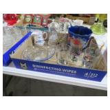 (5) DISNEY GLASSES, PLANTER,BOWL, BEER STEIN