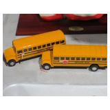 (2) DIE CAST SCHOOL BUSES