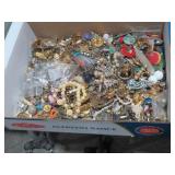 BOX OF MISC ESTATE JEWELRY