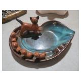 VTG ASHTRAY W/ CATS