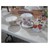 COLL. JAM JAR, BOWLS & FIGURINES
