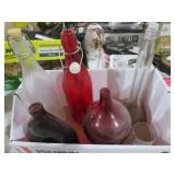 COLL. VTG GLASS BOTTLES