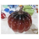 PURPLE GLASS PUMPKIN
