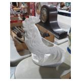 CERAMIC ROOSTER PLANTER