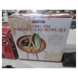 MOUNTAIN WOODS CHERRY RIM CAESAR SALAD BOWL SET
