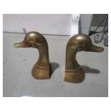 BRASS DUCK BOOKENDS