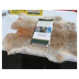 AUDBON SOCIETY BIRD BOOK AND RABBIT SKIN