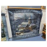 THOMAS KINKADE HANGING TAPESTRY