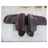 LEATHER DOUBLE PISTOL BELT HOLSTER