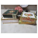 (4) WOOD CIGAR BOX