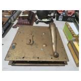 LARGE BRASS JAIL HOUSE DOOR LOCK