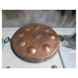 COPPER DOUBLE HANDLE MUFFIN PAN