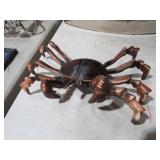 CARVED WOOD CRAB