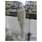 WHITE CERAMIC "LOVERS EMBRACE"  FIGURE