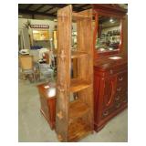 SOLID WOOD TENON JOINT&WEDGE 5 TIER SHELF DISPLAY
