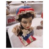 CAMEO GIRL STARS & STRIPES LADY VASE