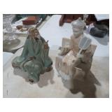 (2) CERAMIC ORIENTAL FIGURINES