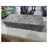 VTG ORNATE METAL JEWELRY BOX