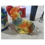 VTG CERAMIC ROOSTER FIGURE