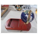 GEMSTONE WORLD GLOBE DESK ORGANIZER