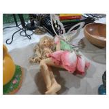 LARGE FLORAL FAIRY FIGURINE WITH WINGS