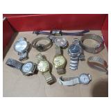 COLLECTION OF ESTATE MENS AND LADIES WATCHES