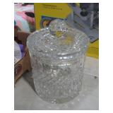 CRYSTAL CANDY DISH WITH LID