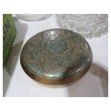 BRASS ORNATE TRINKET BOX