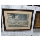 FRAMED COUNTRY CHAIR PRINT