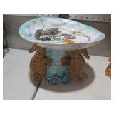 CERAMIC SEAHORSE COMPOTE SERVING PIECE