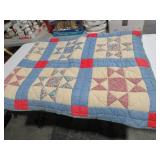 VINTAGE FULL SIZED STAR PATTERN QUILT