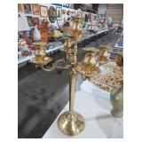 VINTAGE BRASS FIVE-LIGHT CANDELABRA