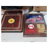 BILL ELLIOTT PLAQUE AND WOOD DISPLAY BOX