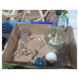 COLLECTION OF VINTAGE GLASS PITCHER, AND SMALLS