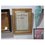 GOLD FRAMED JOHN KIRK MEMORIAM PRINT