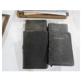 COLLECTION OF FOUR VINTAGE HOLY BIBLE BOOKS