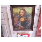 VINTAGE MONA LISA PRINT