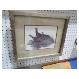 BARNWOOD FRAMED TURKEY PRINT