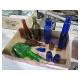 COLLECTION OF VINTAGE GLASS BOTTLES
