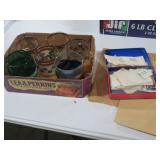 MAGIC SANDS GLASSES AND COL. OF STAMPS