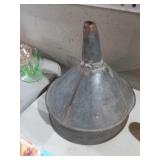 OLD METAL TRACTOR FUNNEL