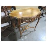 ANTIQUE PARLOR CARVED TABLE
