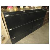 (2) METAL 3 DWR FILE CABINETS - HAS KEYS